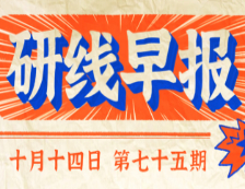 2020年10月14日【研線早報(bào)·第七十五期】
